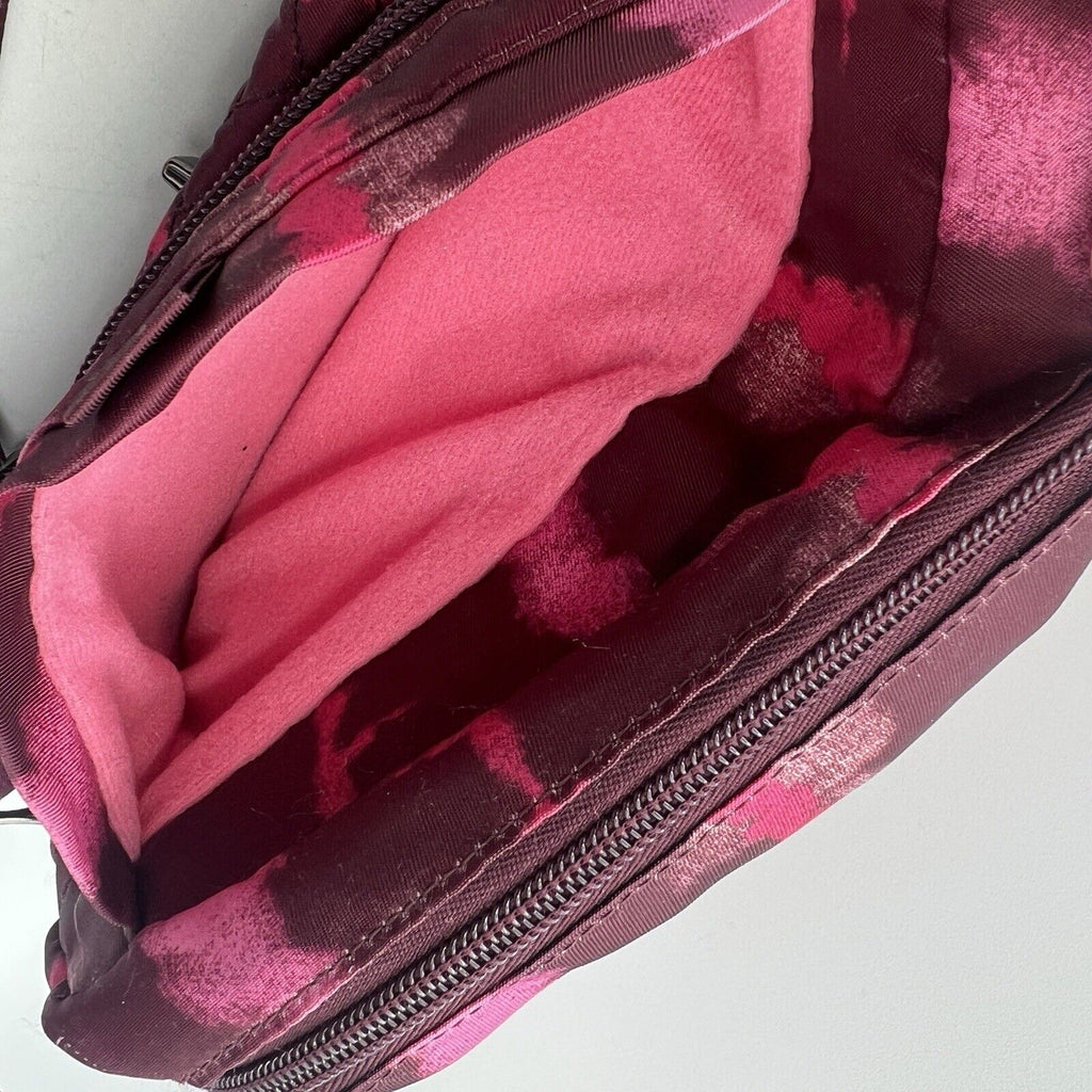 Pink Magenta Lug SWITCH Mini Crossbody Belt Bag Wristlet 6x9 Purse Tie Dye