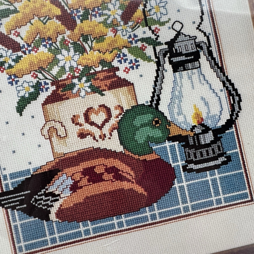 Vtg Dimensions Fall Collection 11x14 Cross Stitch Kit 3568 Duck Grannycore NEW