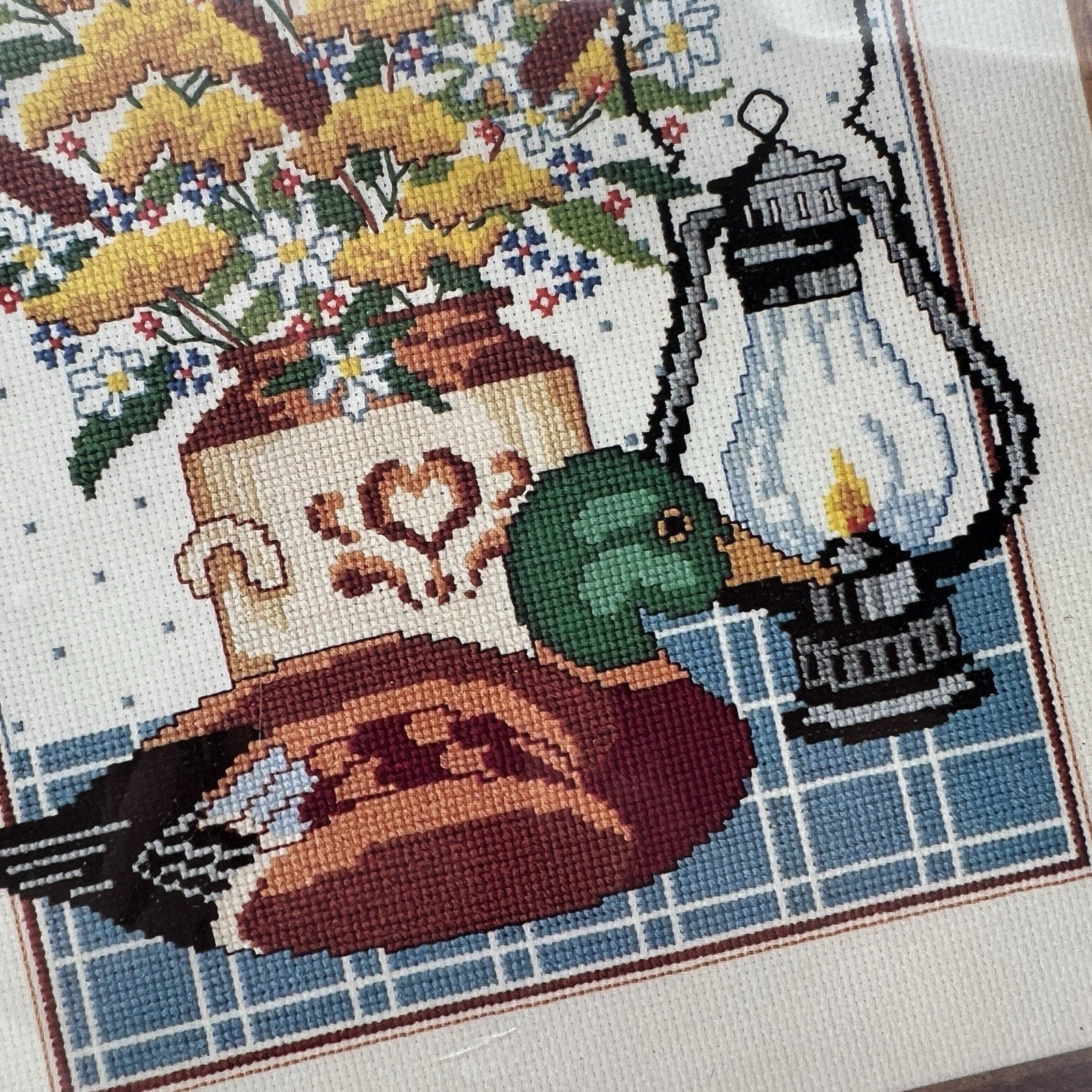 Vtg Dimensions Fall Collection 11x14 Cross Stitch Kit 3568 Duck Grannycore NEW