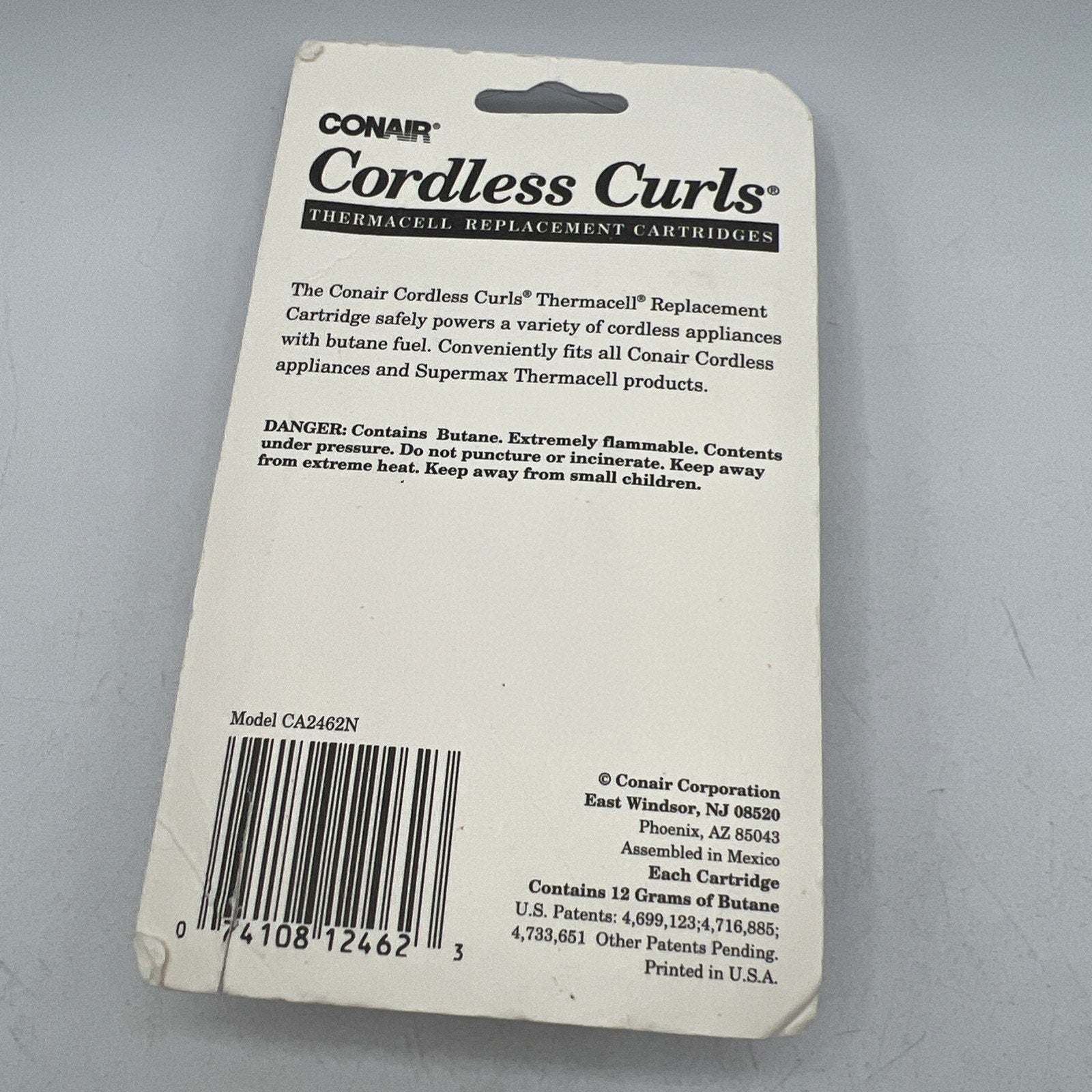 Vtg CONAIR Thermacell Cordless Curls Curling Iron 1/2" Cartridges CA0271NCS