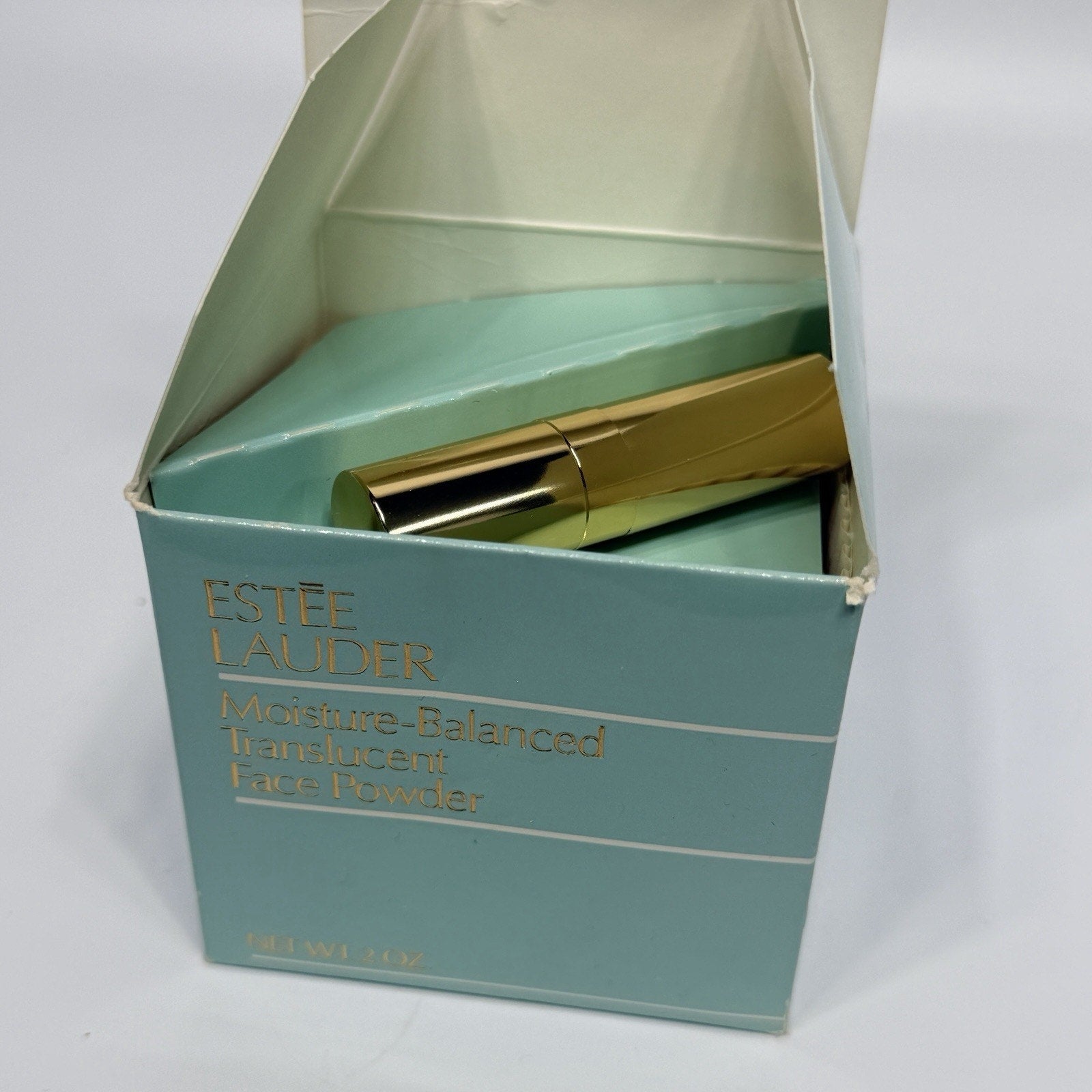 Vtg Estee Lauder Loose Face Powder BUFF 08 Moisture Balanced Translucent Brush