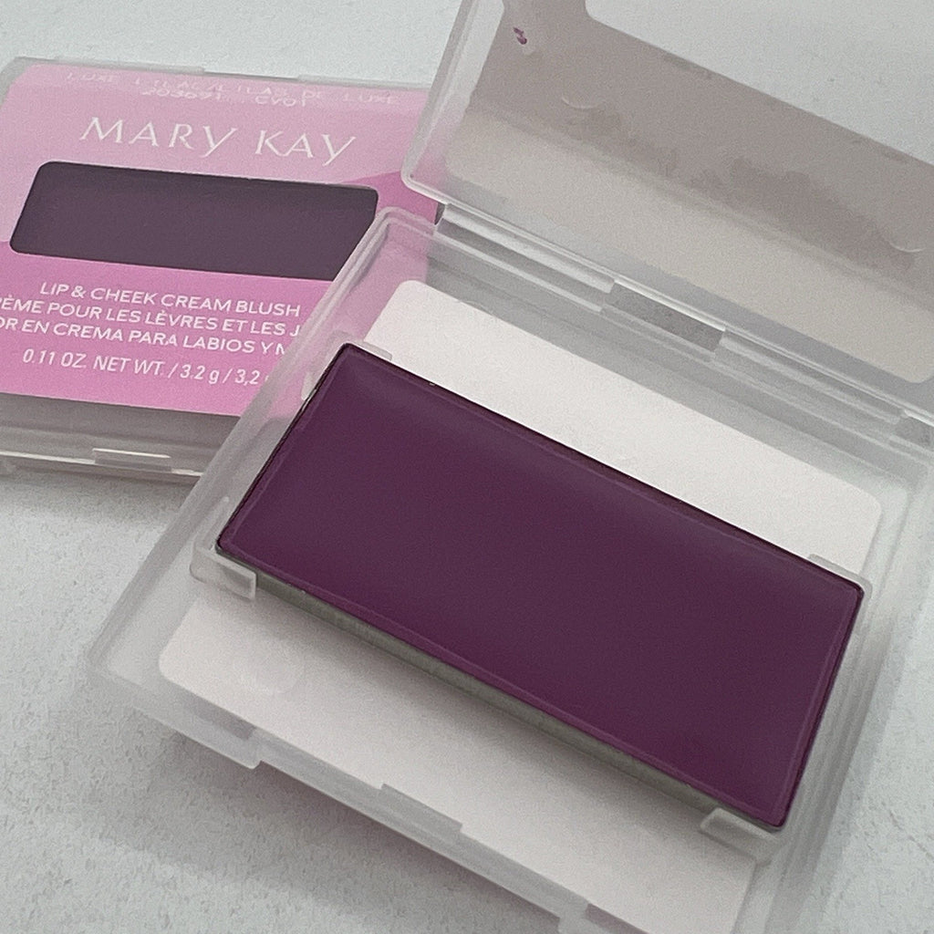 2 Mary Kay Fresh Lip Cheek Cream Blush LUXE LILAC .11 oz FULL SIZE 203691 NEW