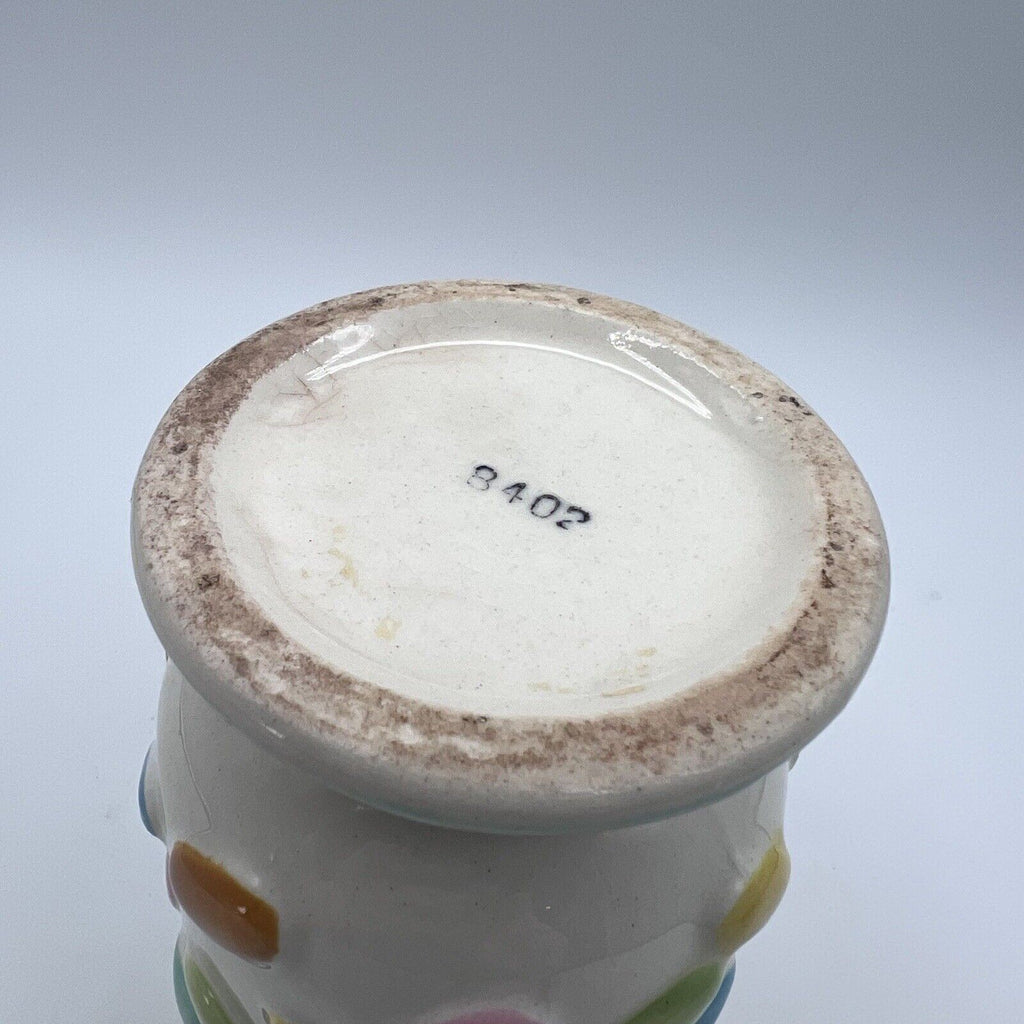 Vtg Ceramic Jelly Bean Easter Vase Candy Jar Dish 8402 Shafford Japan Pastel 6"