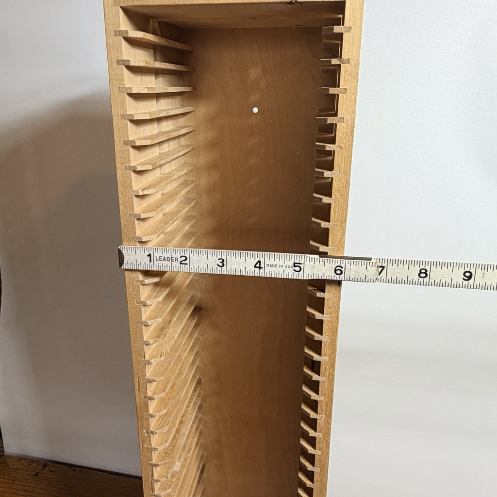 2 Ikea Boalt Wooden CD Storage Racks Stores 70 CDs 22.5" Inch Tall Light Wood
