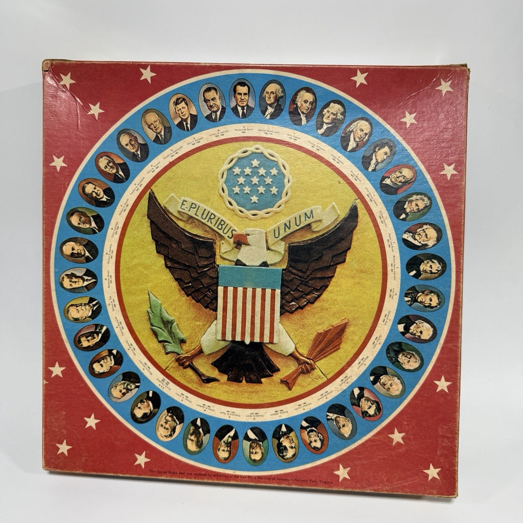 Vintage Presidents of United States Round 1969 1000 Pc Puzzle America 250 AS IS