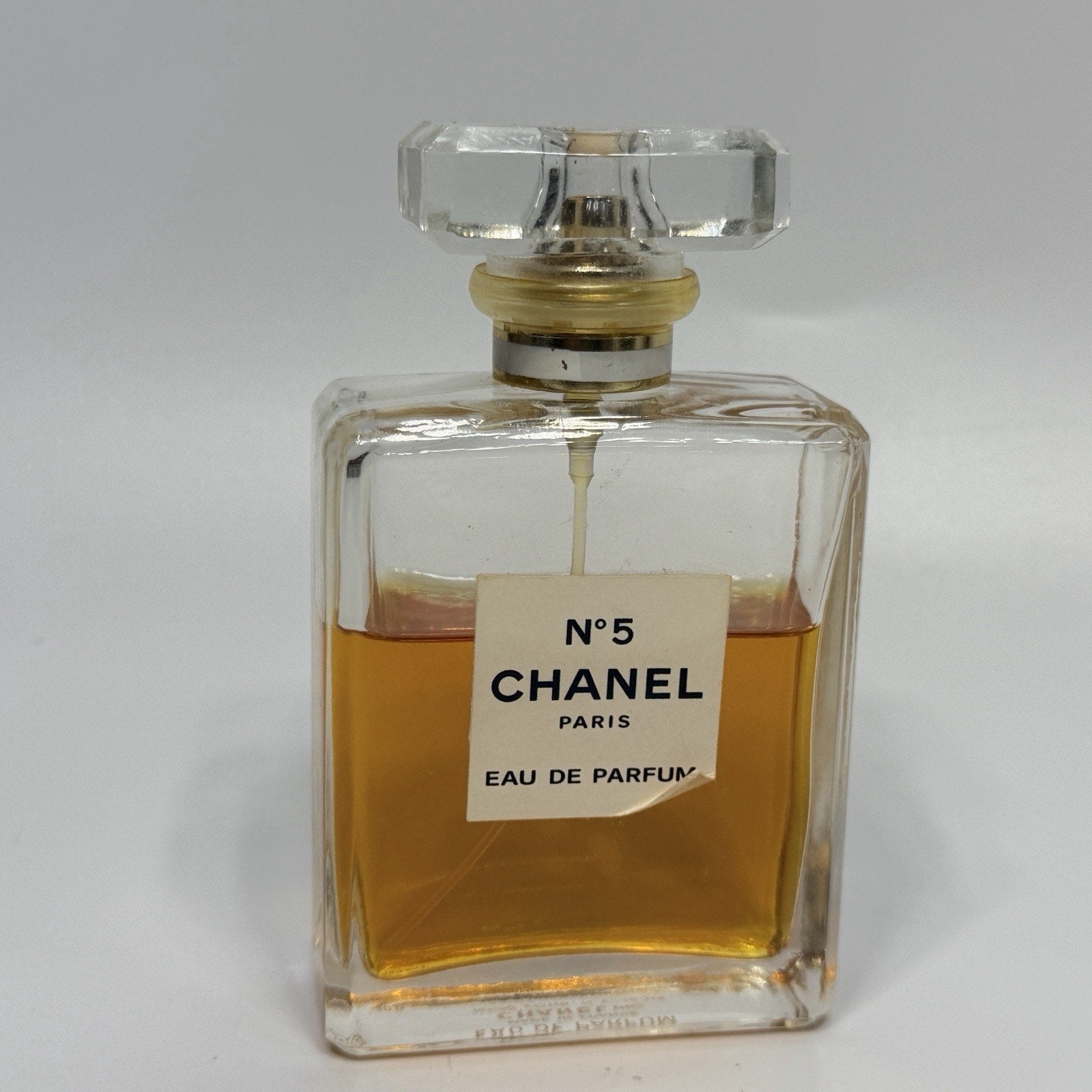 Chanel No. 5 Paris Eau De Parfum Spray Perfume 3.4 oz/100 ml 70% Full