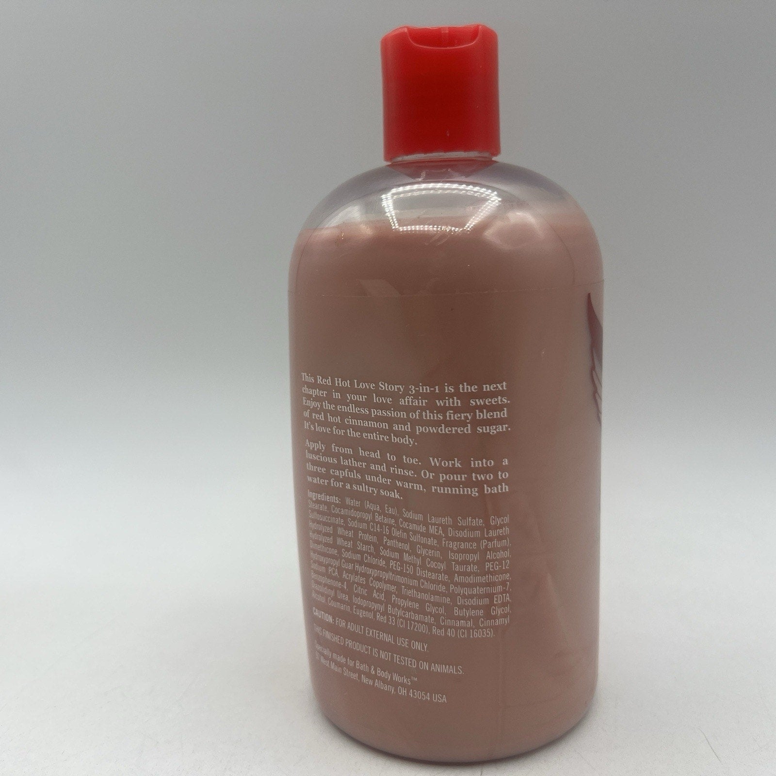 Bath & Body Works Red Hot Love Story Body Wash Cinnamon Candy RARE DISCONTINUED