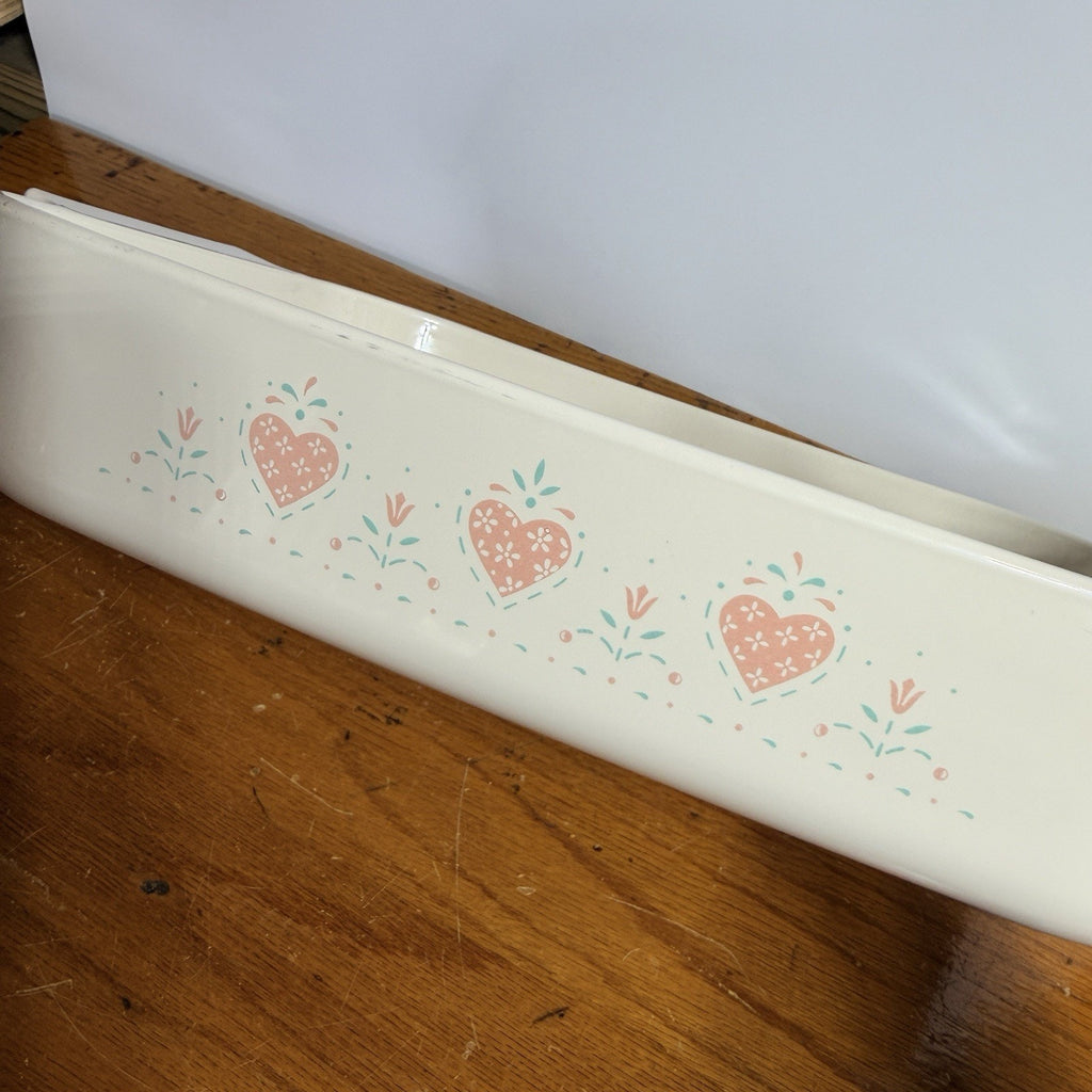 Corning Ware Forever Yours 9x13 Rectangle Roaster Lasagna Cake Pan Pink Heart