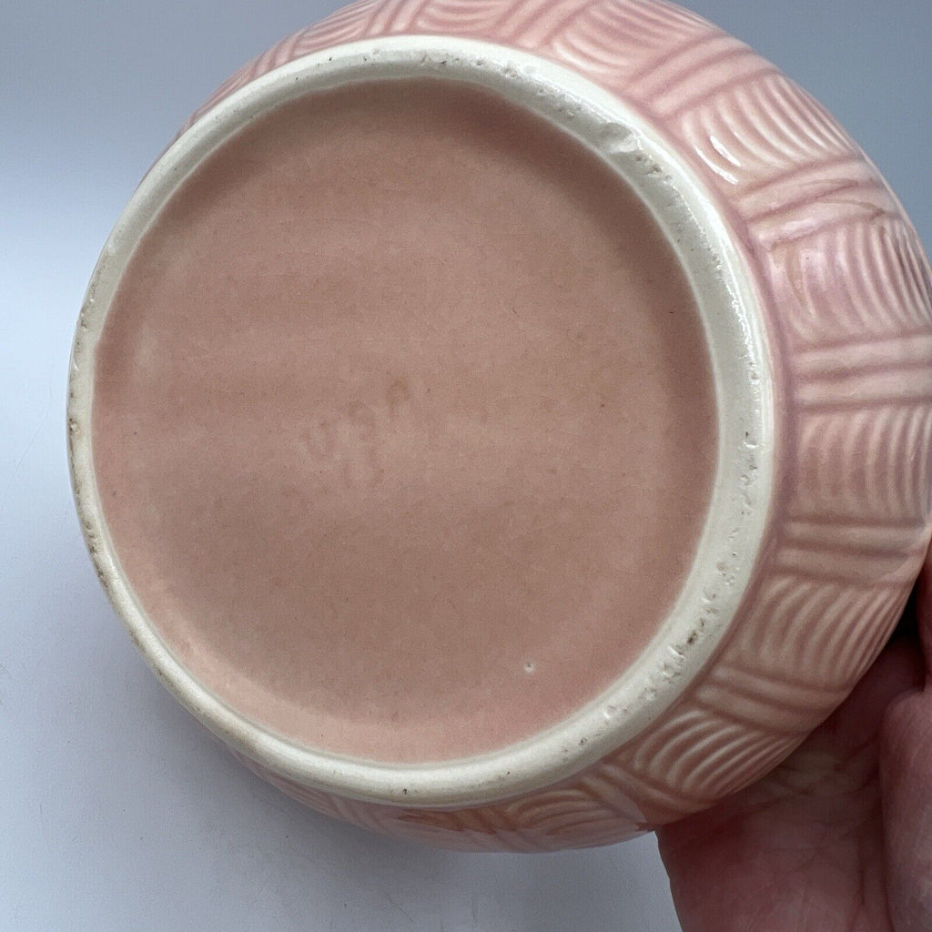 Vintage Hull Pottery Pink Quilted Bakeware Covered Casserole Dish Lid 8"