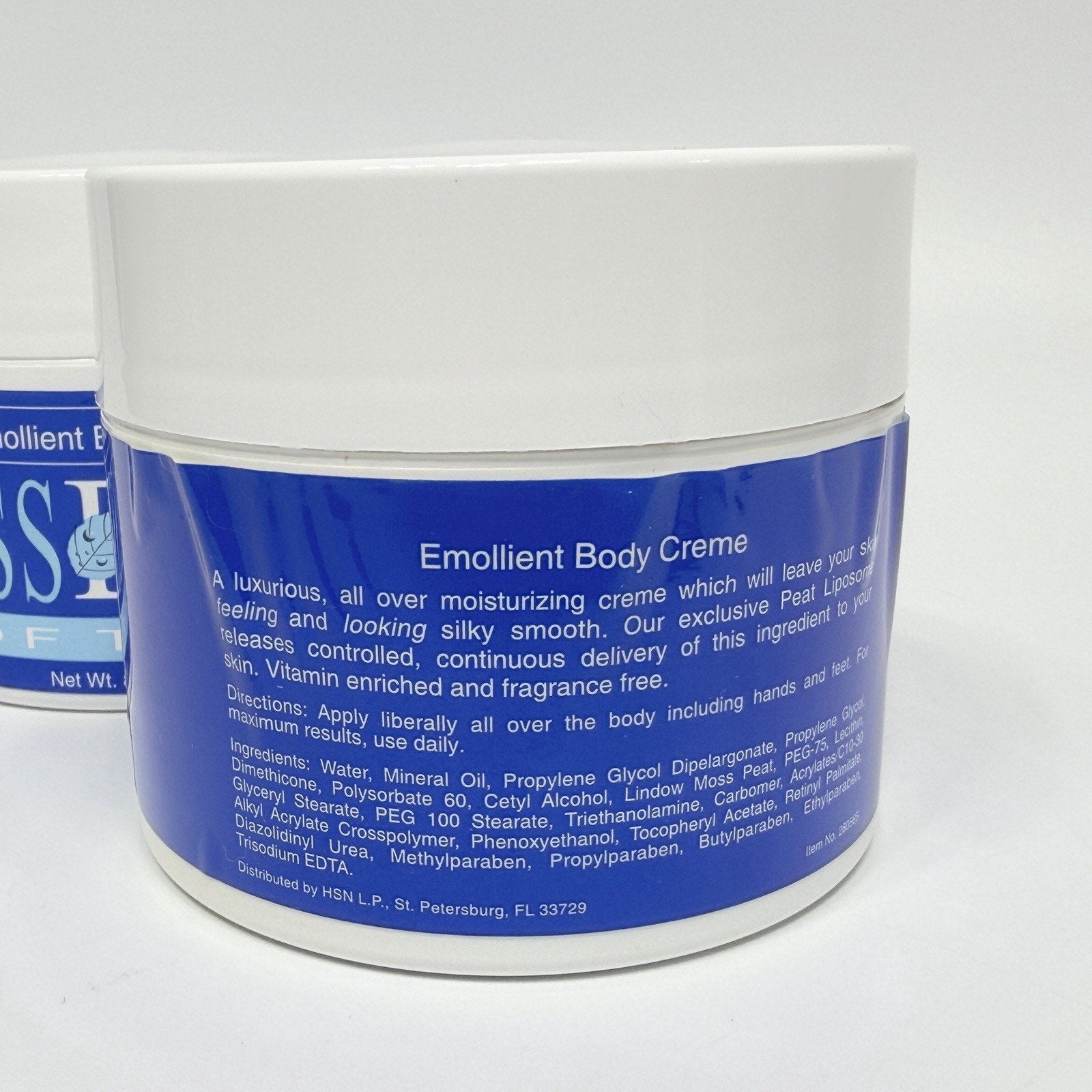 Lot 2 Jars Essence Of Time Emollient Body Creme Lotion Moisturizer 8 OZ HSN NEW