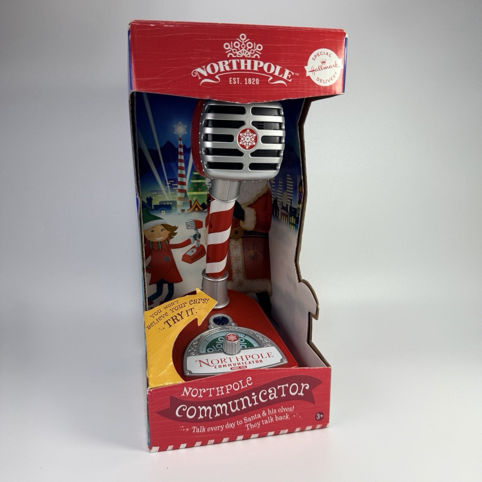 Hallmark North Pole Communicator Microphone Talk Santa & Elves 1226