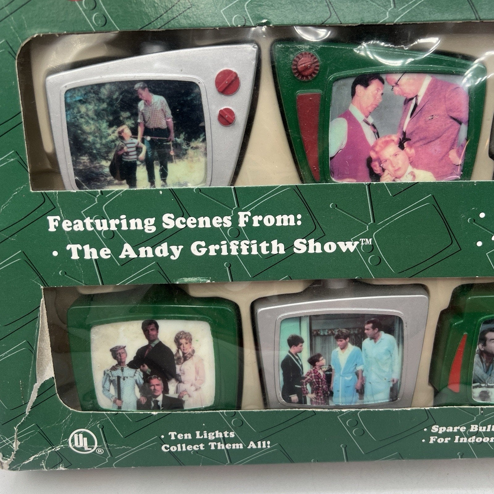 Vintage Sammax 10 String Light COVERS ONLY Retro Tv Classic Comedies 1997