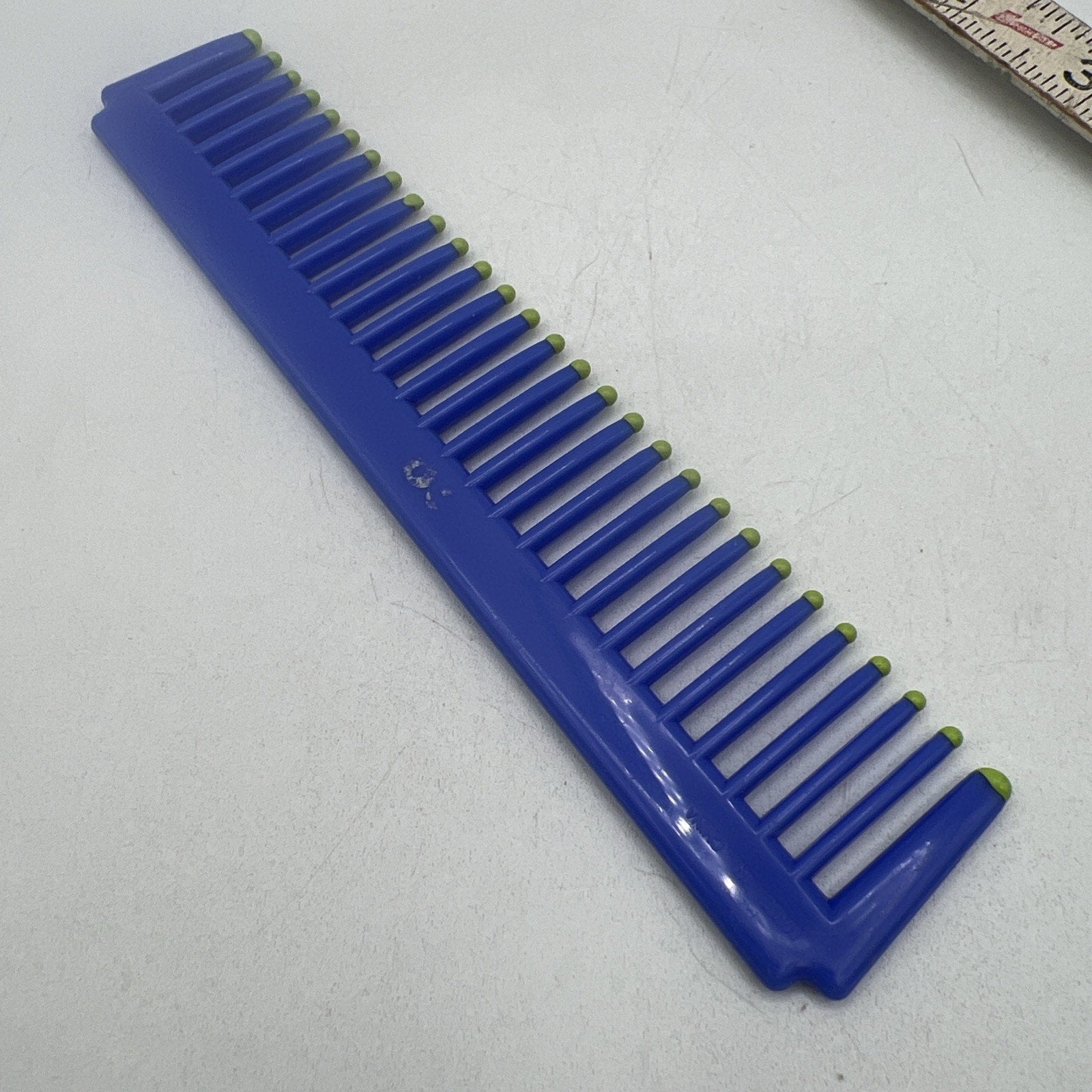 Vintage Color Dipped Detangling Pocket Comb 6.5" Purple Green 80s 90s