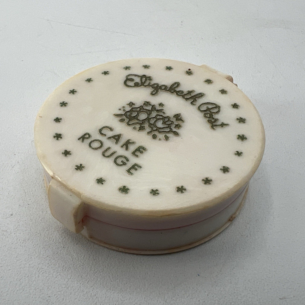 Vintage Elizabeth Post Cake Rouge Compact Natural Pink Highly Pigmented 1.5"