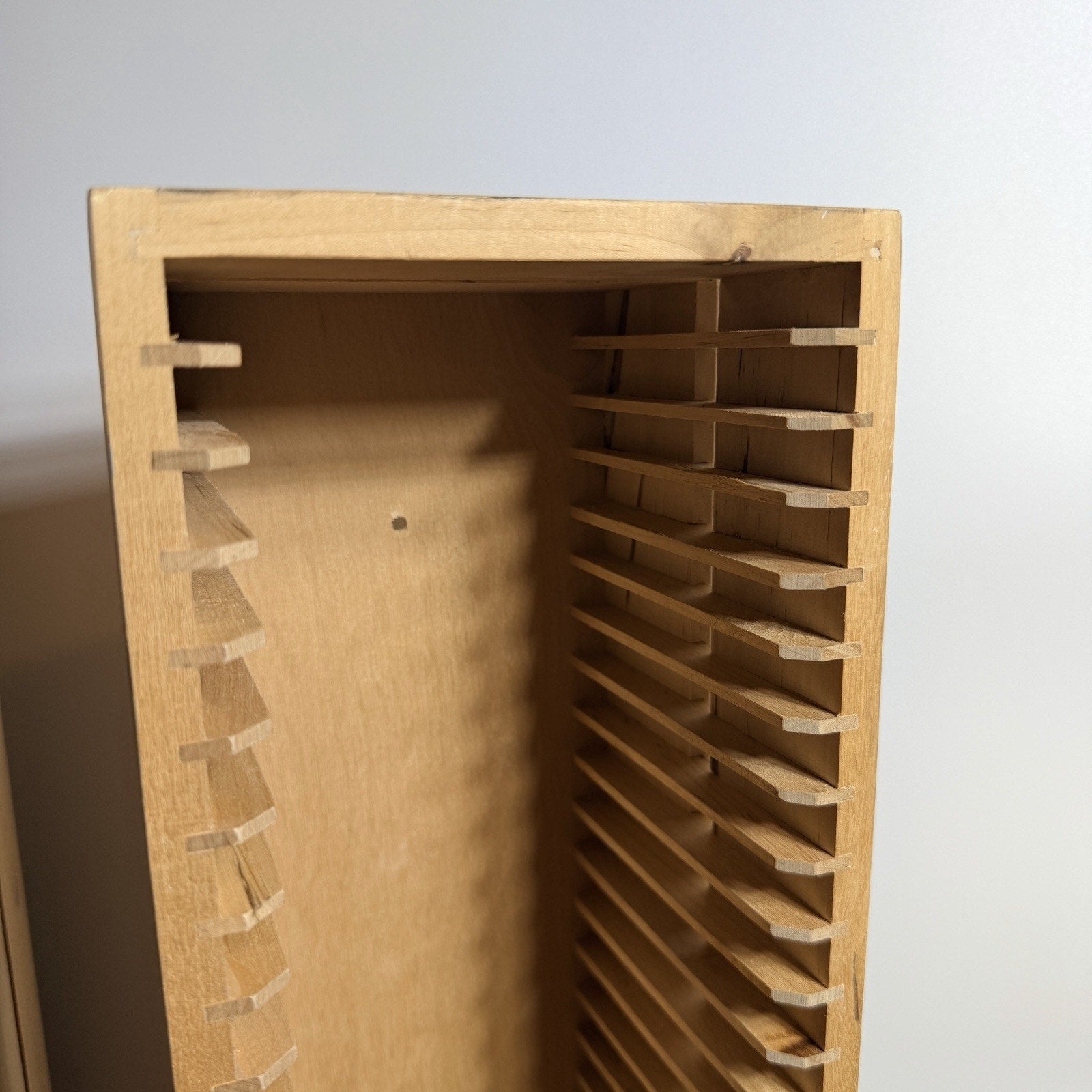 2 Ikea Boalt Wooden CD Storage Racks Stores 70 CDs 22.5" Inch Tall Light Wood