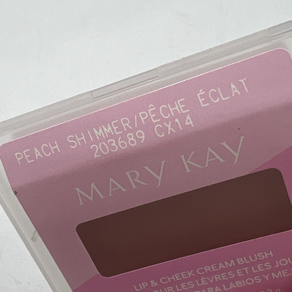 Mary Kay Fresh Lip Cheek Cream Blush PEACH SHIMMER .11 oz FULL SIZE 203689 NEW