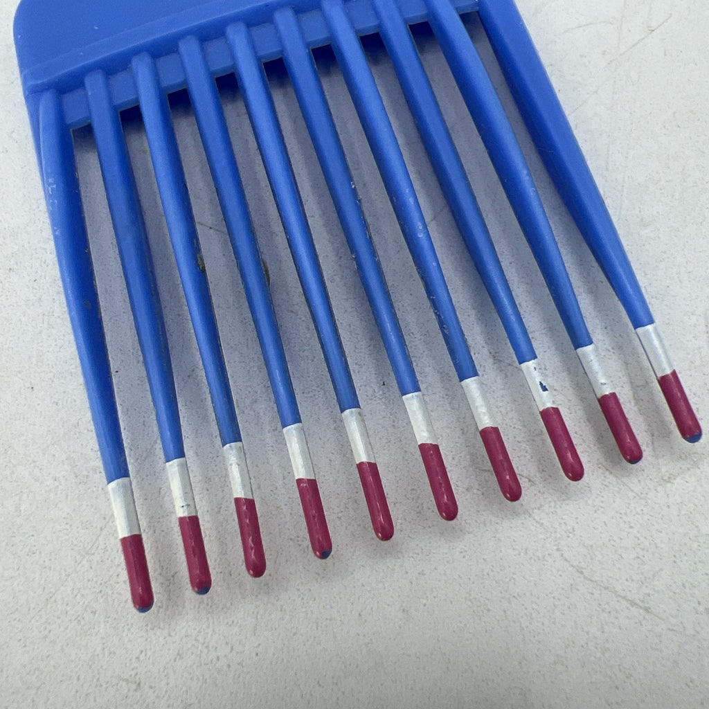 Small Vtg 1990s USA Patent 4345608 Color Dip Hair Pick Lift Comb Blue Pink 5"