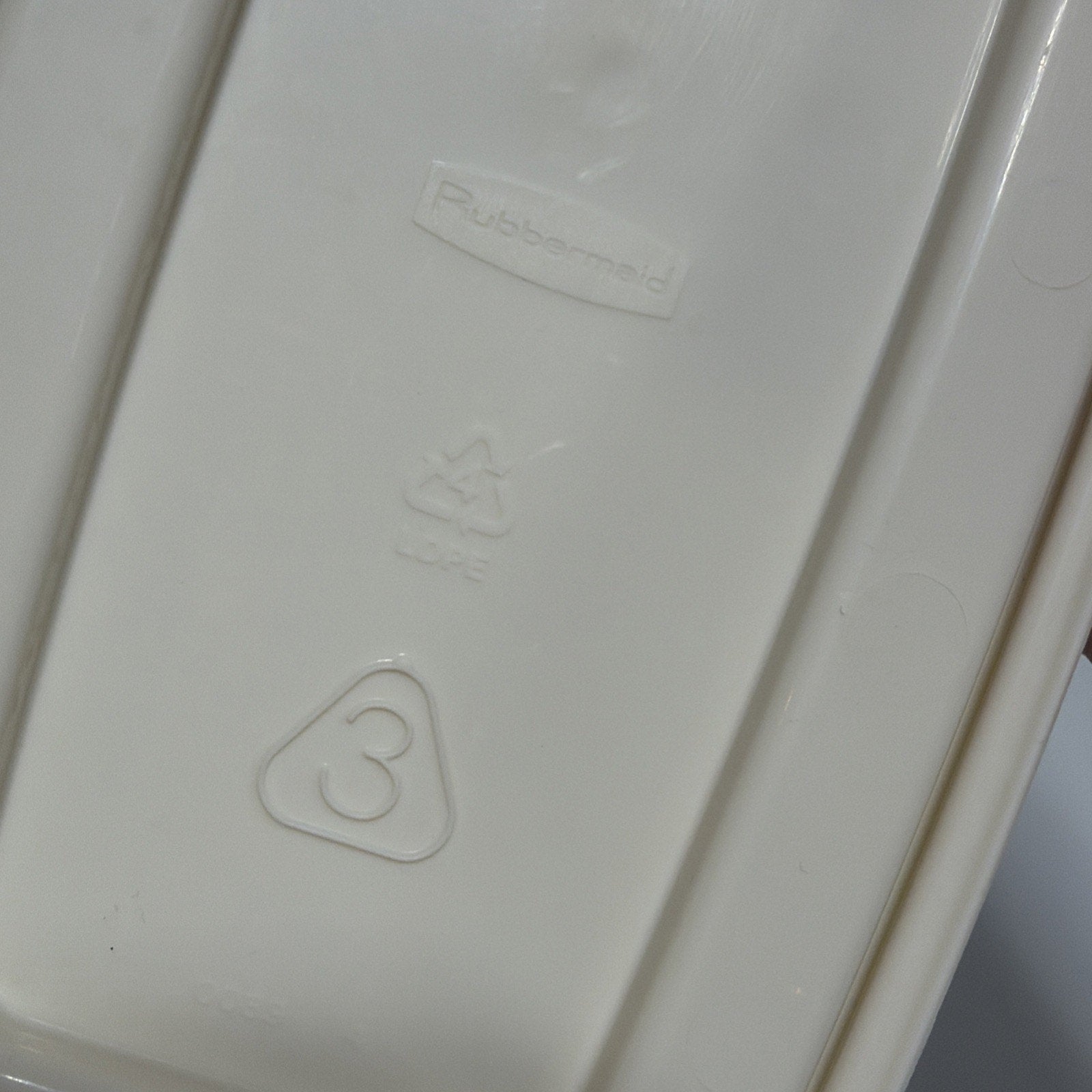 Vintage Rubbermaid Servin Saver 0089 #3 Cereal Keeper Almond Flip Top LID ONLY