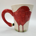 Large Pier 1 Pink Flamingo Bird 3D Coffee Mug 16oz Ceramic Sculpted Handle 5"
