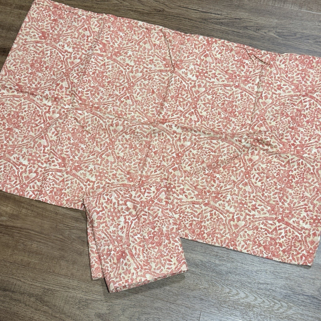 Set 2 Ralph Lauren San Luca Scroll Standard Pillowcase Cotton Red Orange