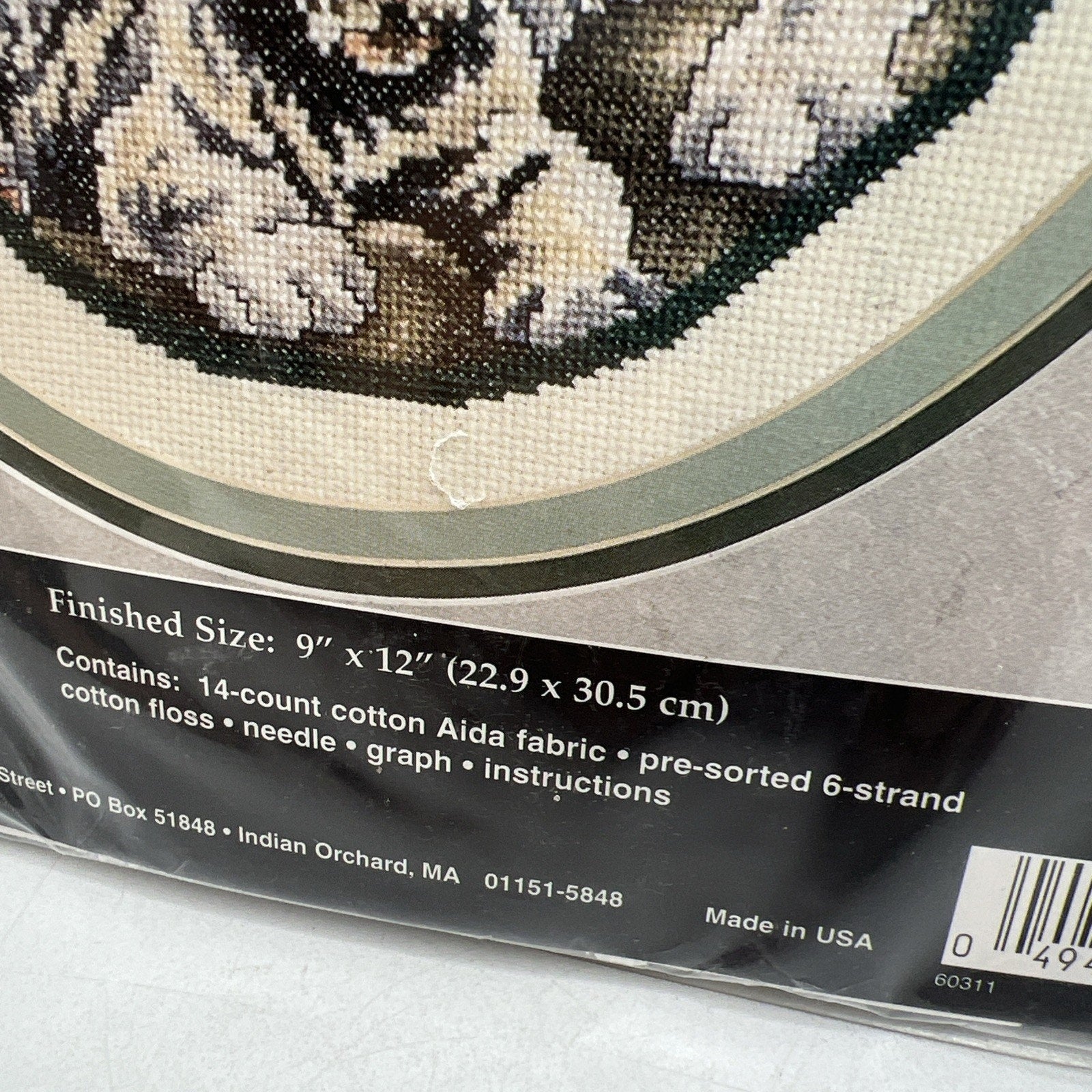 Jaylynn White Tigers Cross Stitch Kit 80-302 Stoney Creek 9x12" 1995 USA