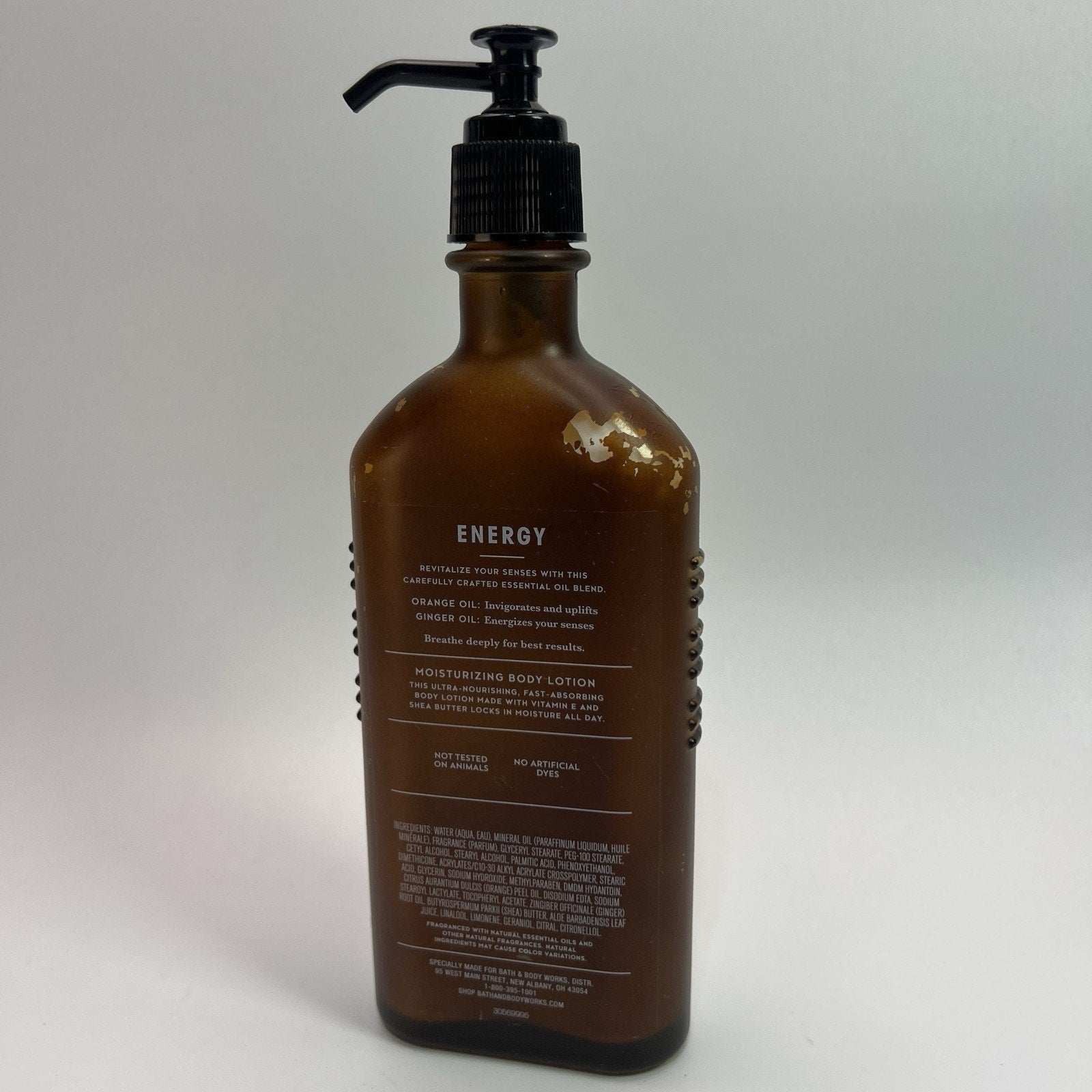 Bath & Body Works Aromatherapy Energy Orange Ginger Lotion 6.5 oz Discontinued