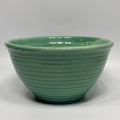 Vintage Bauer Ringware Mixing Bowl Turquoise Green Glaze #12 USA Stoneware 9.25"