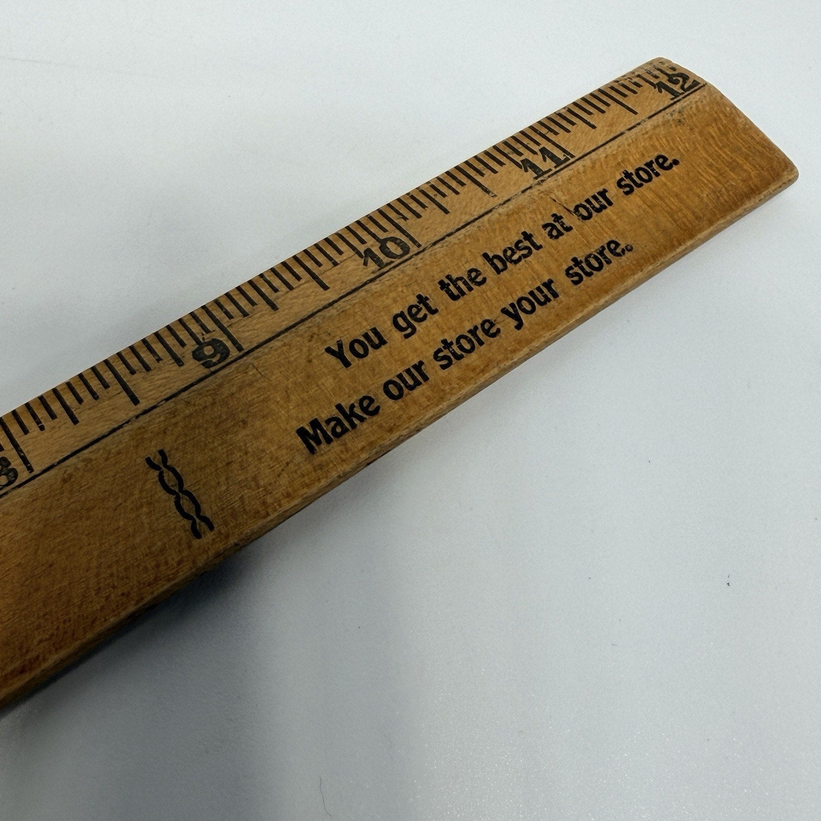 Vtg Tums Fussy Tummy Pharma Ad Medical School Student Ruler 12" Wood Laxative