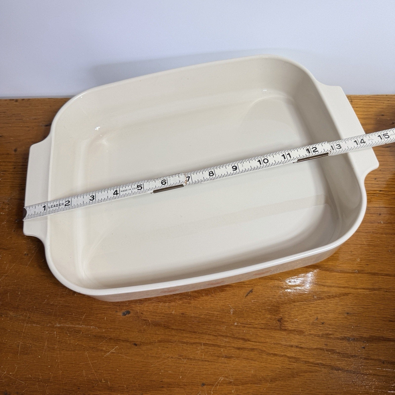 Corning Ware Forever Yours 9x13 Rectangle Roaster Lasagna Cake Pan Pink Heart