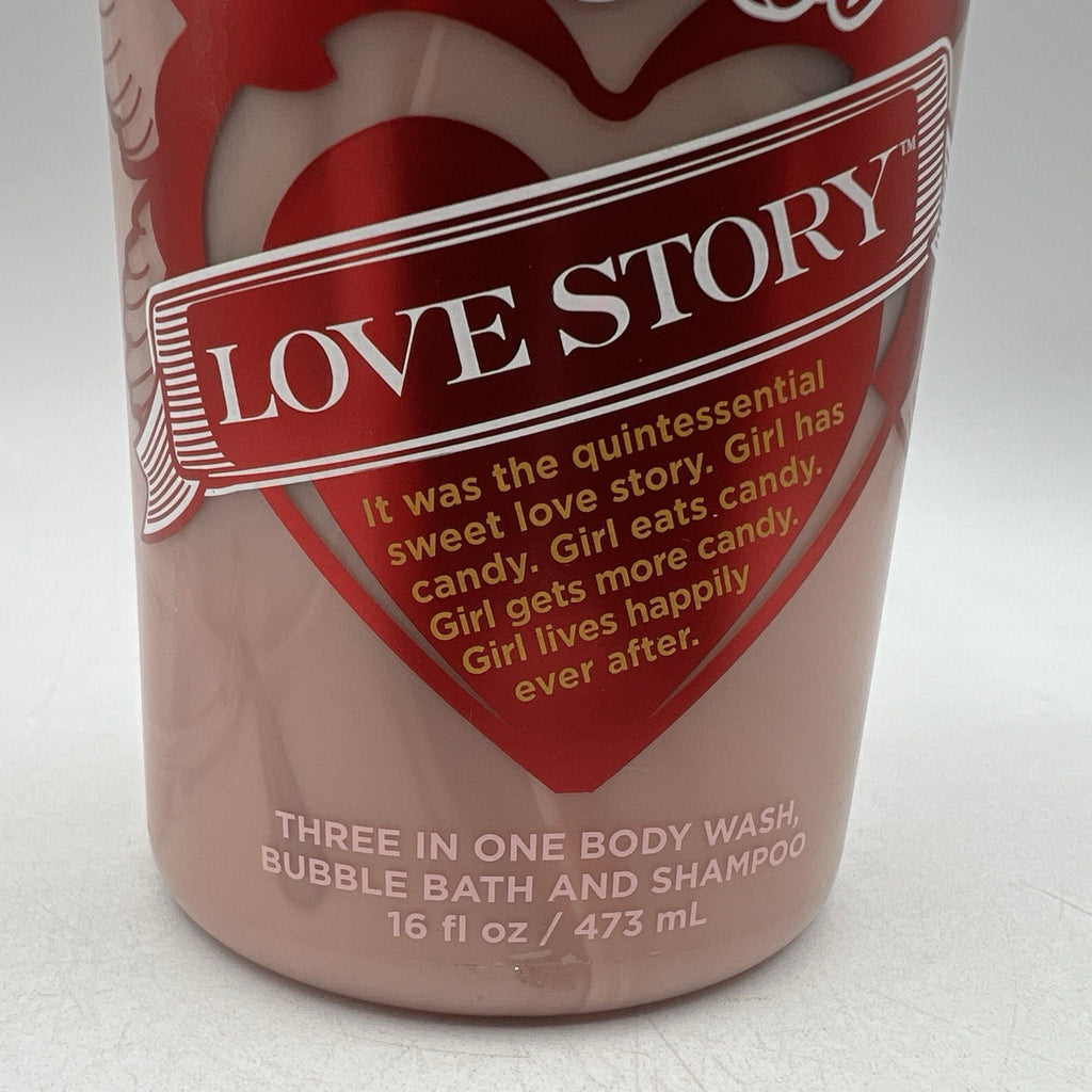 Bath & Body Works Red Hot Love Story Body Wash Cinnamon Candy RARE DISCONTINUED