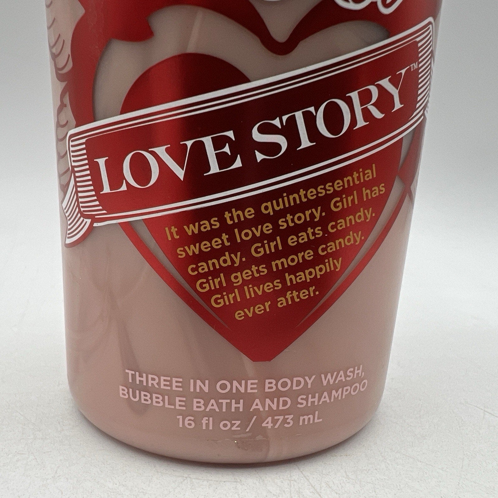 Bath & Body Works Red Hot Love Story Body Wash Cinnamon Candy RARE DISCONTINUED