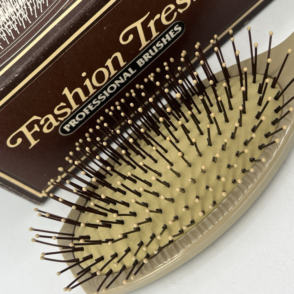 Vintage 1980s Fashion Tress Professional Brush 7708 Taiwan Beige 9" Ball Tip