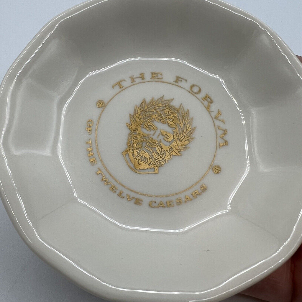 Vtg The Forum Of Twelve Caesars NYC Restaurant Ashtray Trinket Butter Pat Mayer