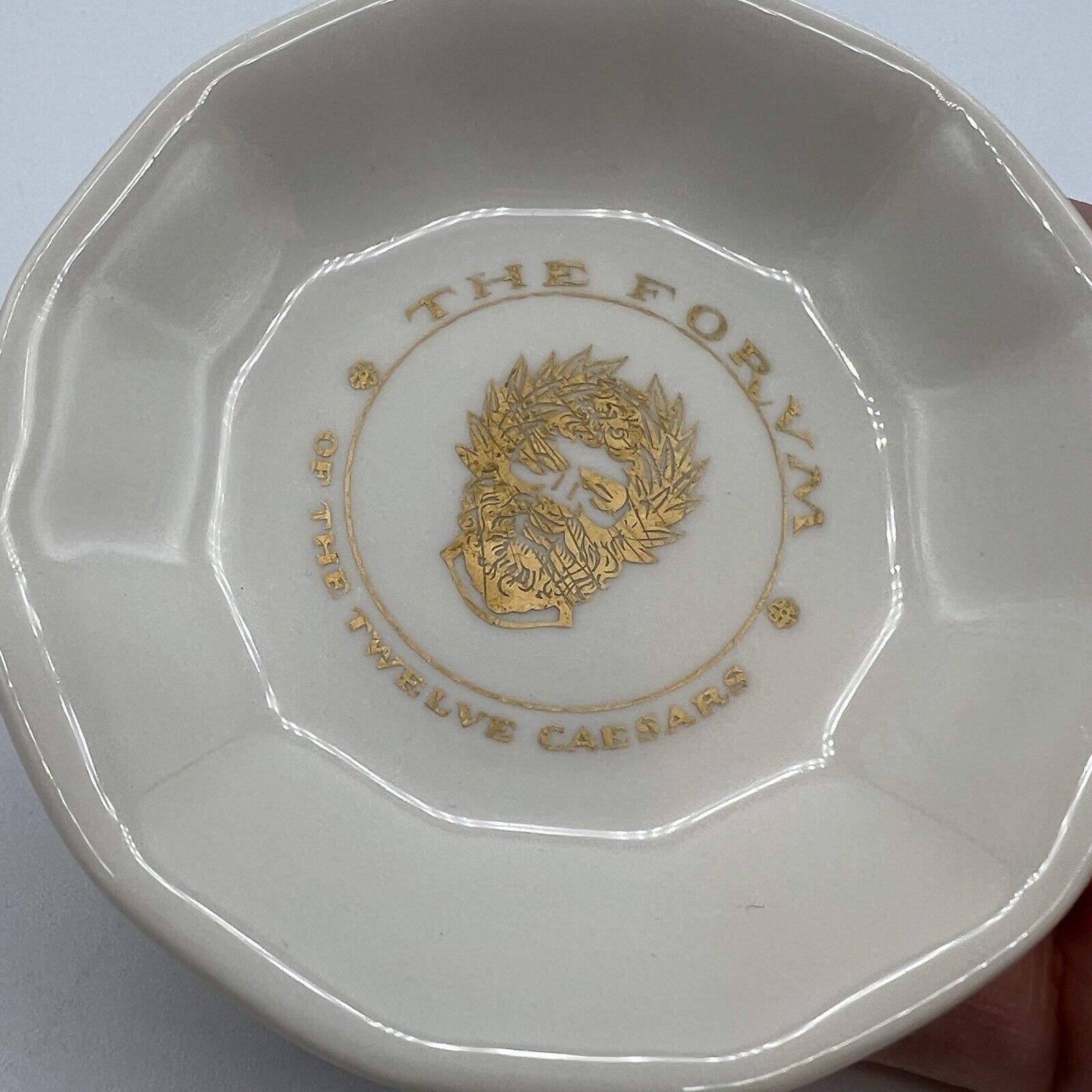 Vtg The Forum Of Twelve Caesars NYC Restaurant Ashtray Trinket Butter Pat Mayer