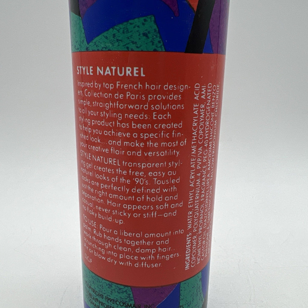 Vintage L'Oreal Collection De Paris Scrunching Gel 1993 Style Naturel 8 oz 90%