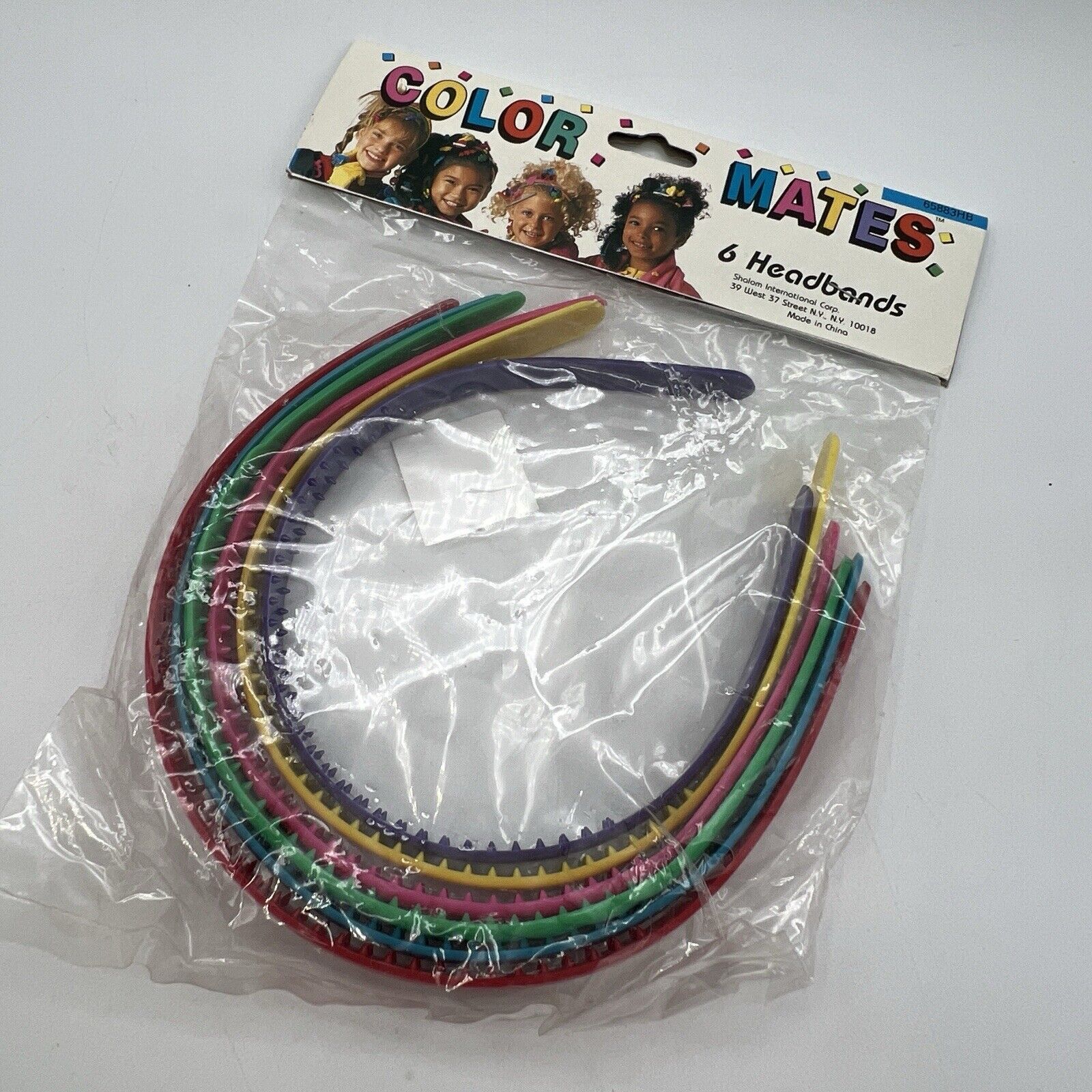 Pack 6 Vintage NOS Color Mates Headbands Hair Bands 80s 90s Props Costumes