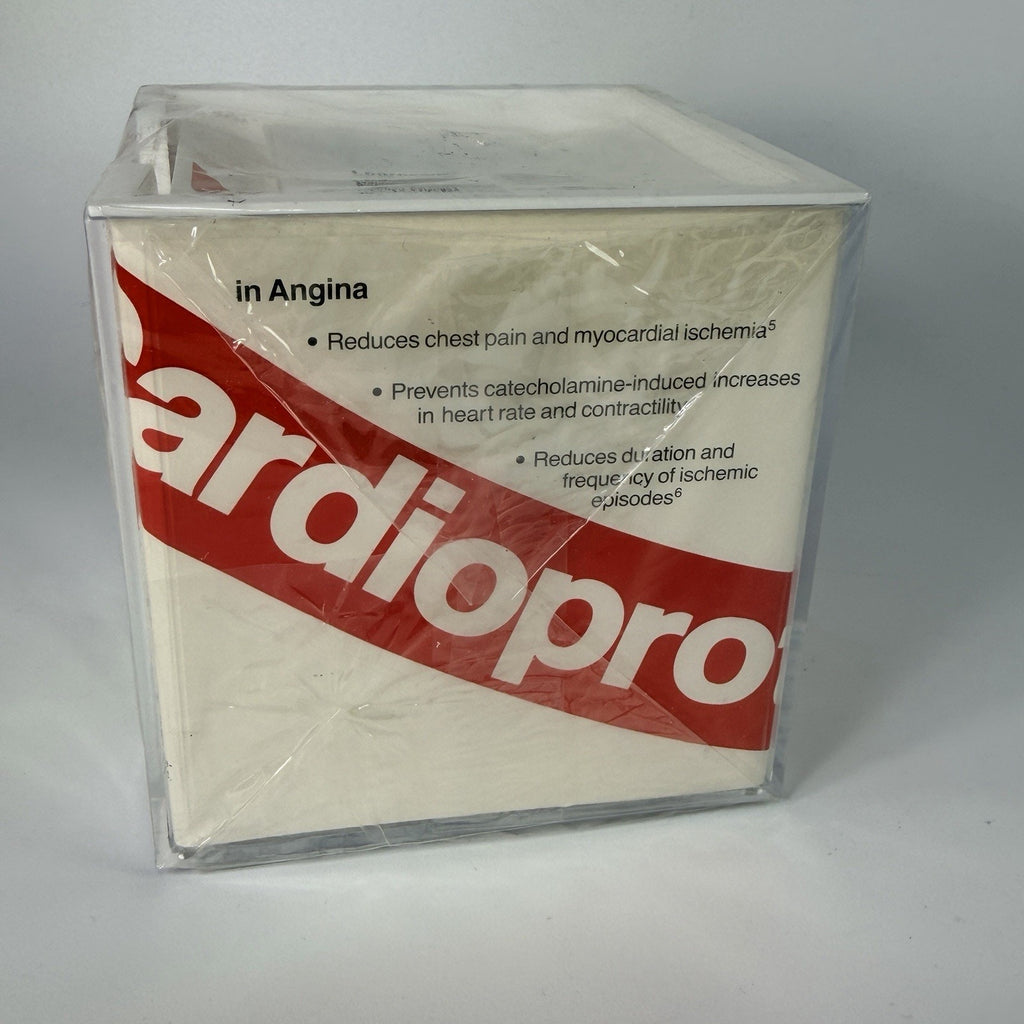 Vintage Pharm Rep Drug Lopressor Paper Note Cube Holder Metoprolol NEW 1988