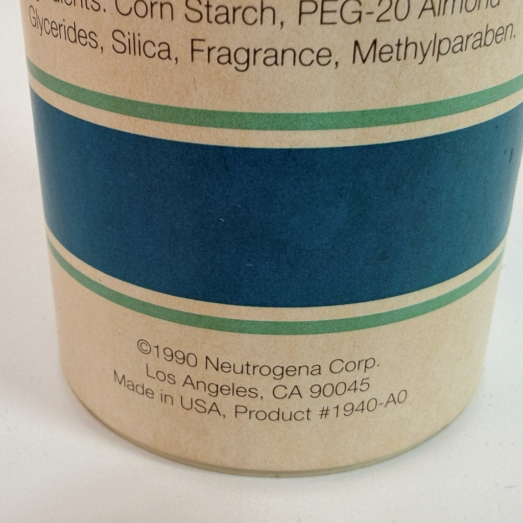 Vintage Neutrogena Rainbath Skin Smoothing Powder 3.5 oz 1990s FULL