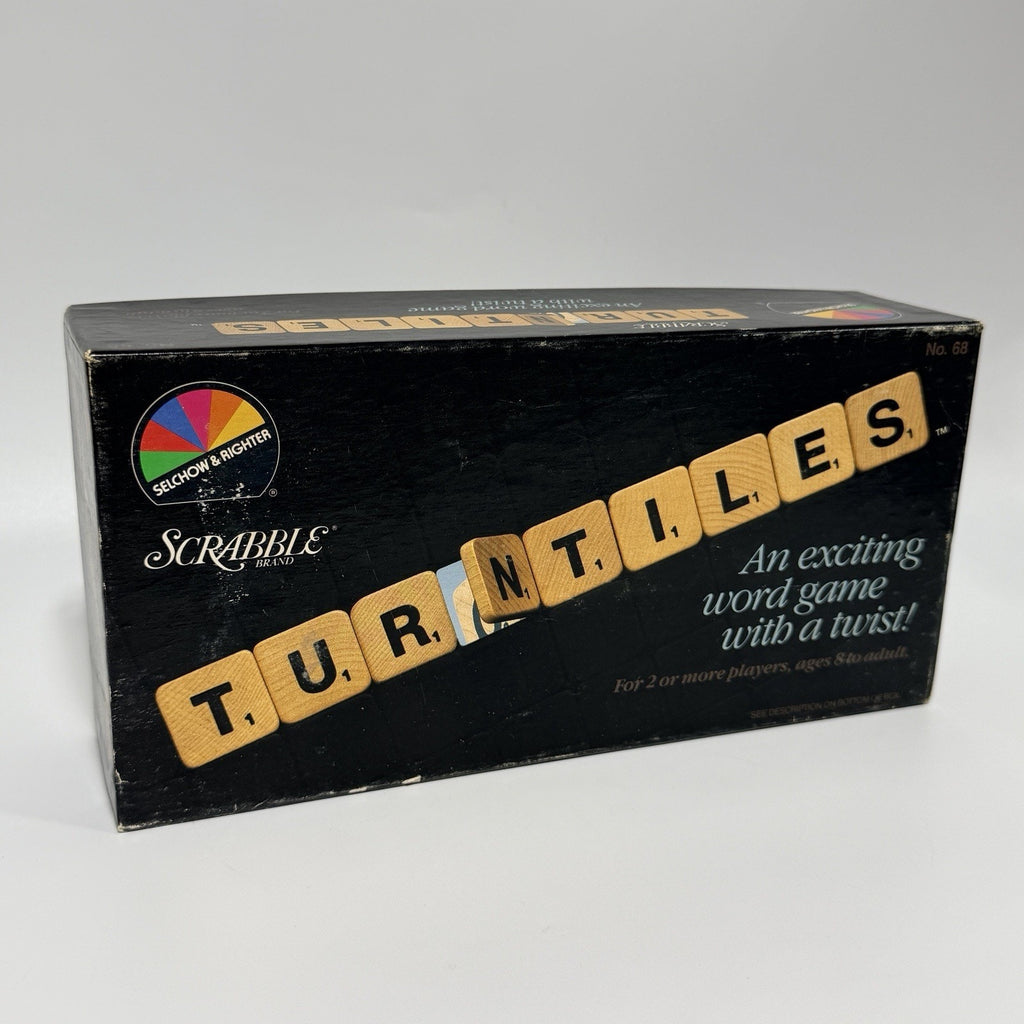 Vtg Scrabble Turntiles Word Game Selchow & Righter Board Game 1986 Complete