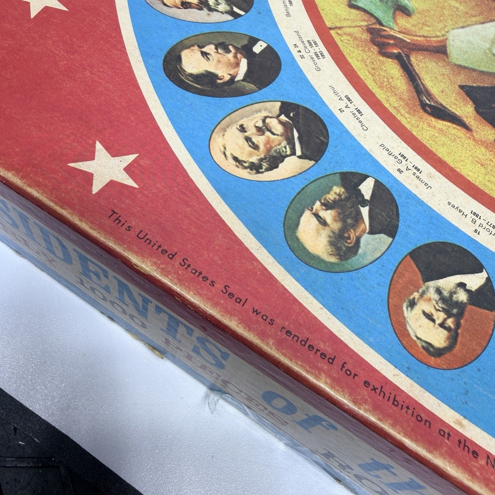 Vintage Presidents of United States Round 1969 1000 Pc Puzzle America 250 AS IS