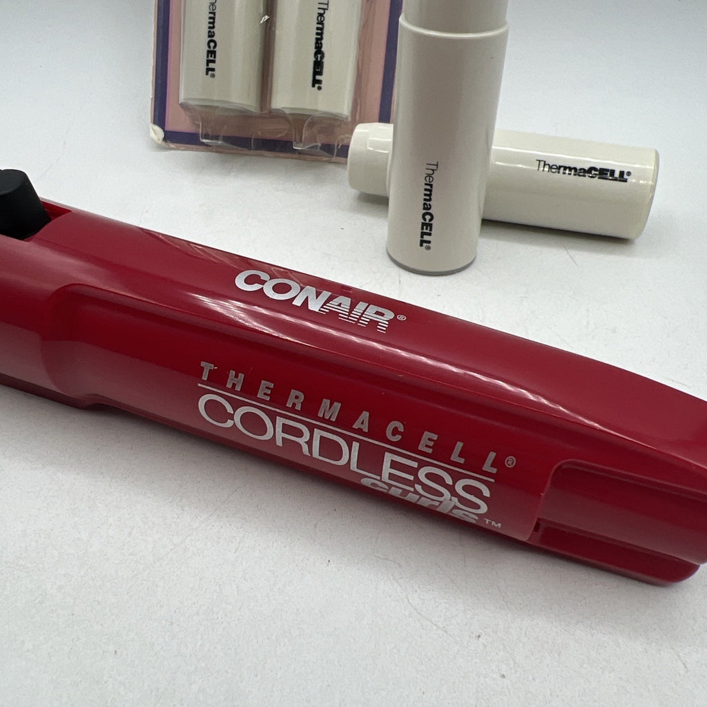 Vtg CONAIR Thermacell Cordless Curls Curling Iron 1/2" Cartridges CA0271NCS