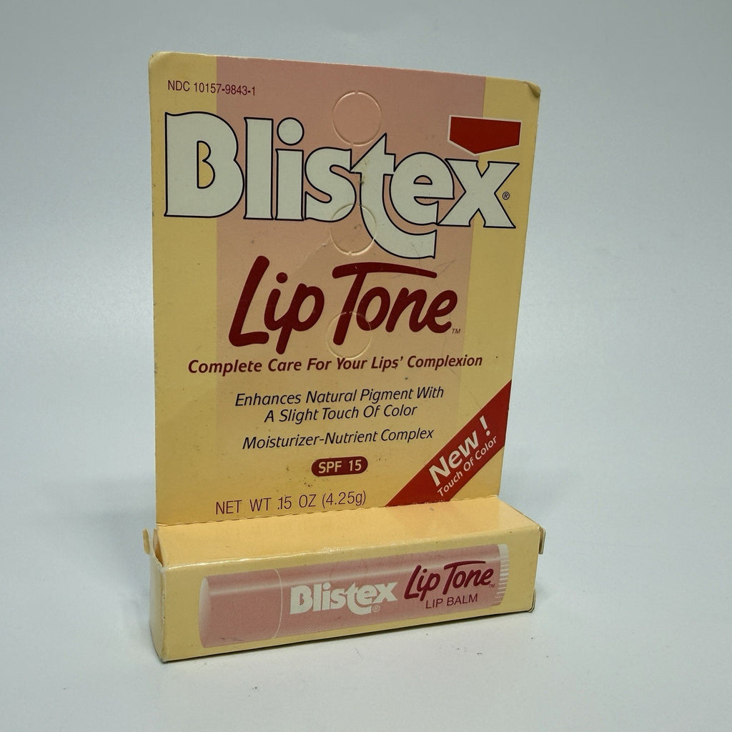 Blistex Lip Tone Lip Balm Discontinued 0.15 oz In Box Rare 1995 SPF 15 NEW