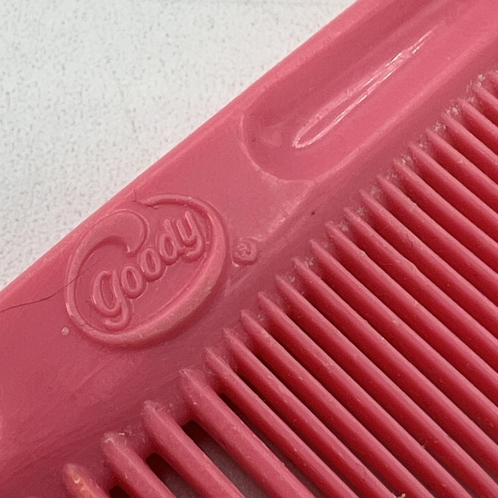 Vintage Goody USA Pink Plastic Comb 7" Hair Tool Retro Style Bubblegum 80s 90s