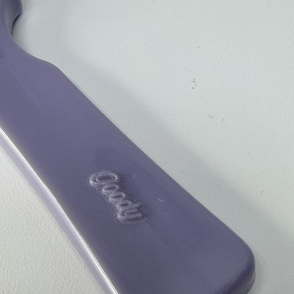 Vintage 1980s GOODY Vented Hair Brush Pocket Travel Purple Ball Tip USA 6” USA