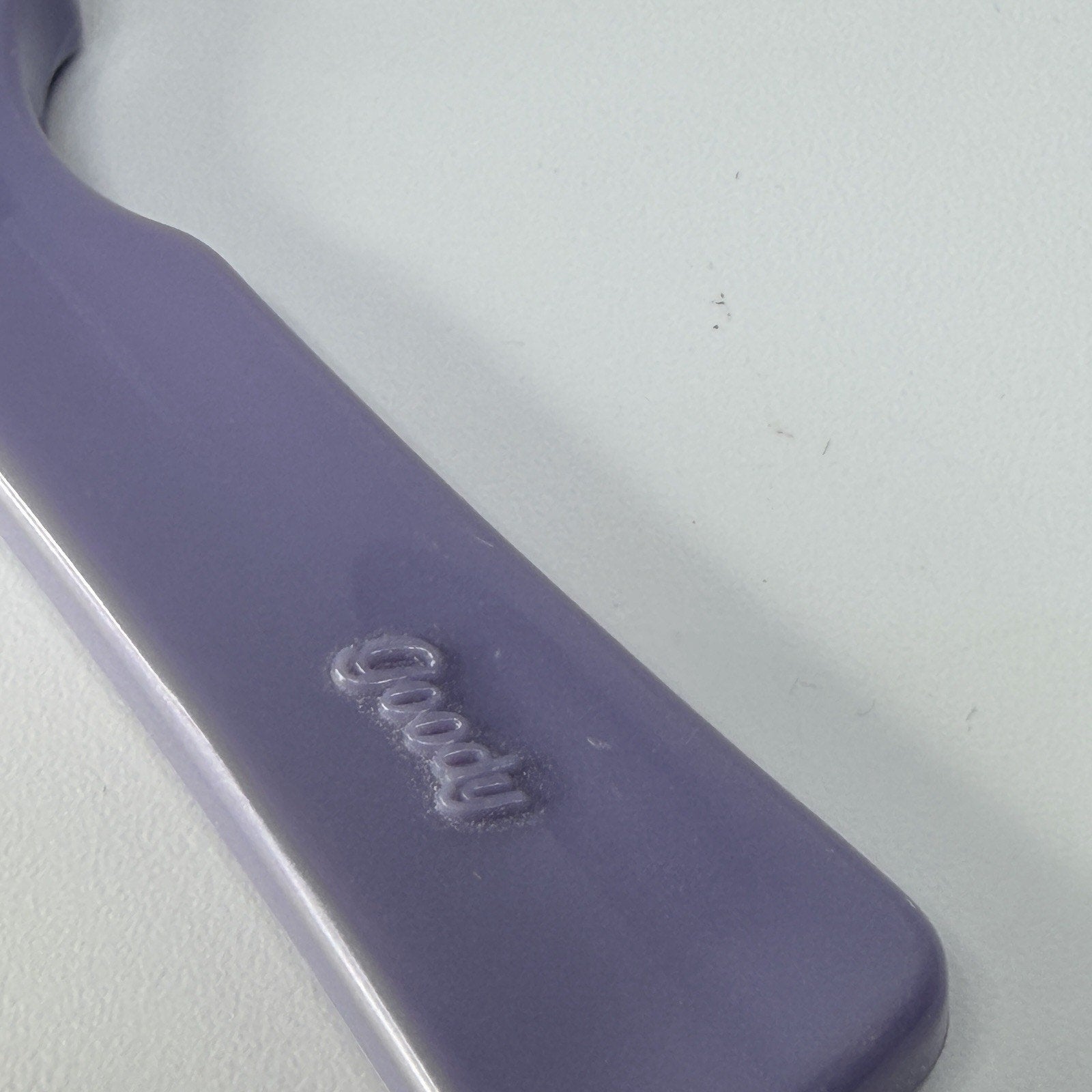 Vintage 1980s GOODY Vented Hair Brush Pocket Travel Purple Ball Tip USA 6” USA