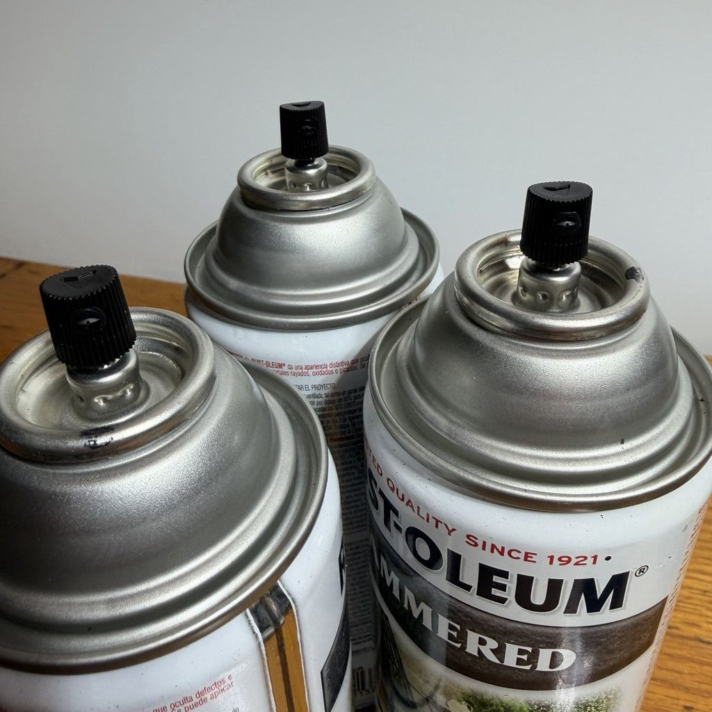 Lot 3 Stops Rust Hammered Spray Paint 12 oz, Silver Metallic 7213 Discontinued