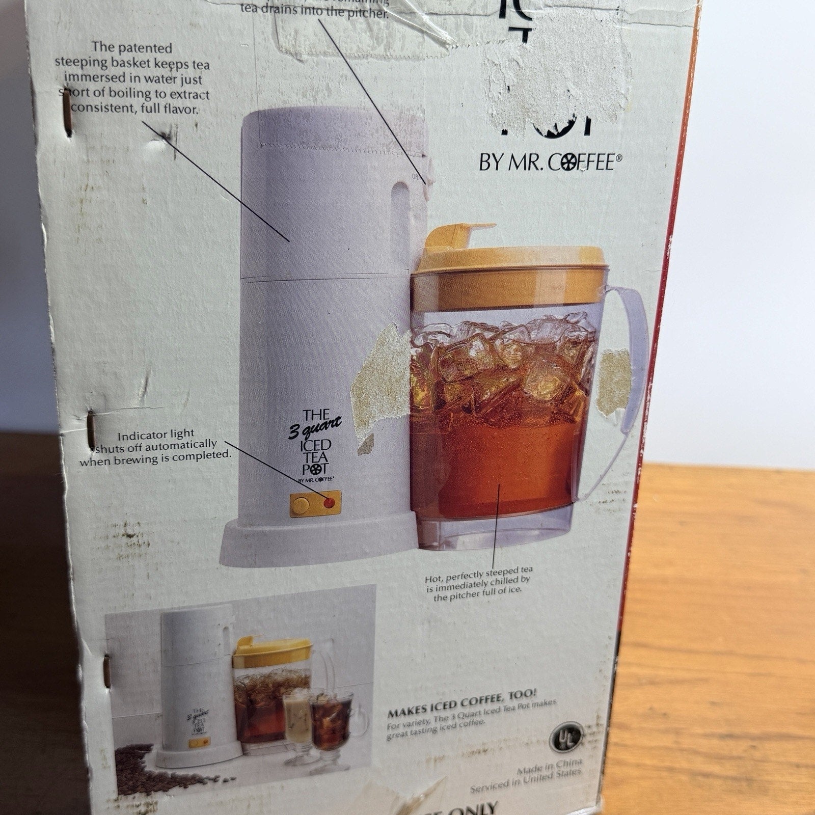 Mr. Coffee 3 Quart Iced Tea Pot Maker Model TM3.5 Yellow BONUS PITCHER