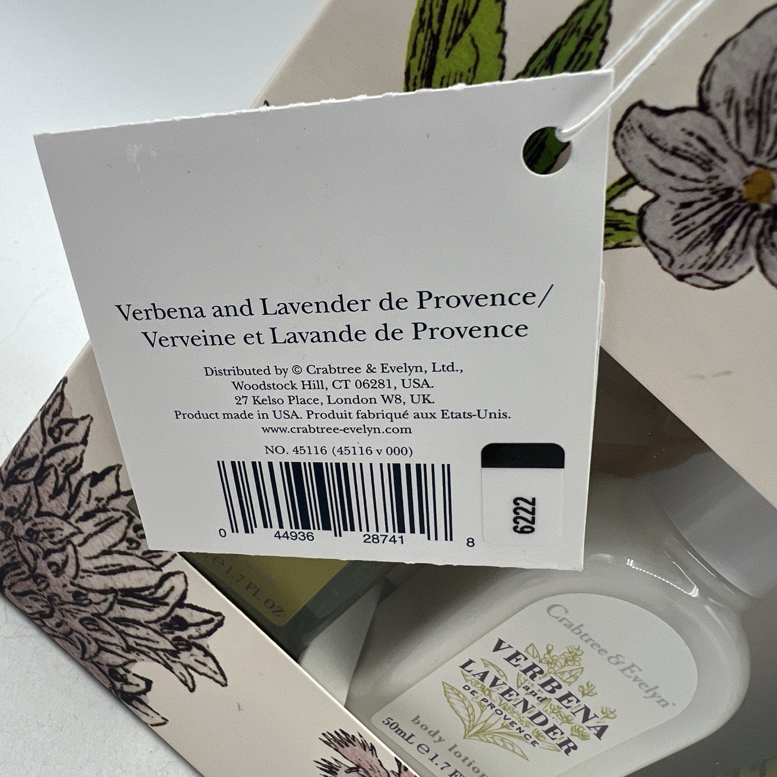 Vintage Crabtree Evelyn Verbena Lavender De Province Travel Gift Set NEW