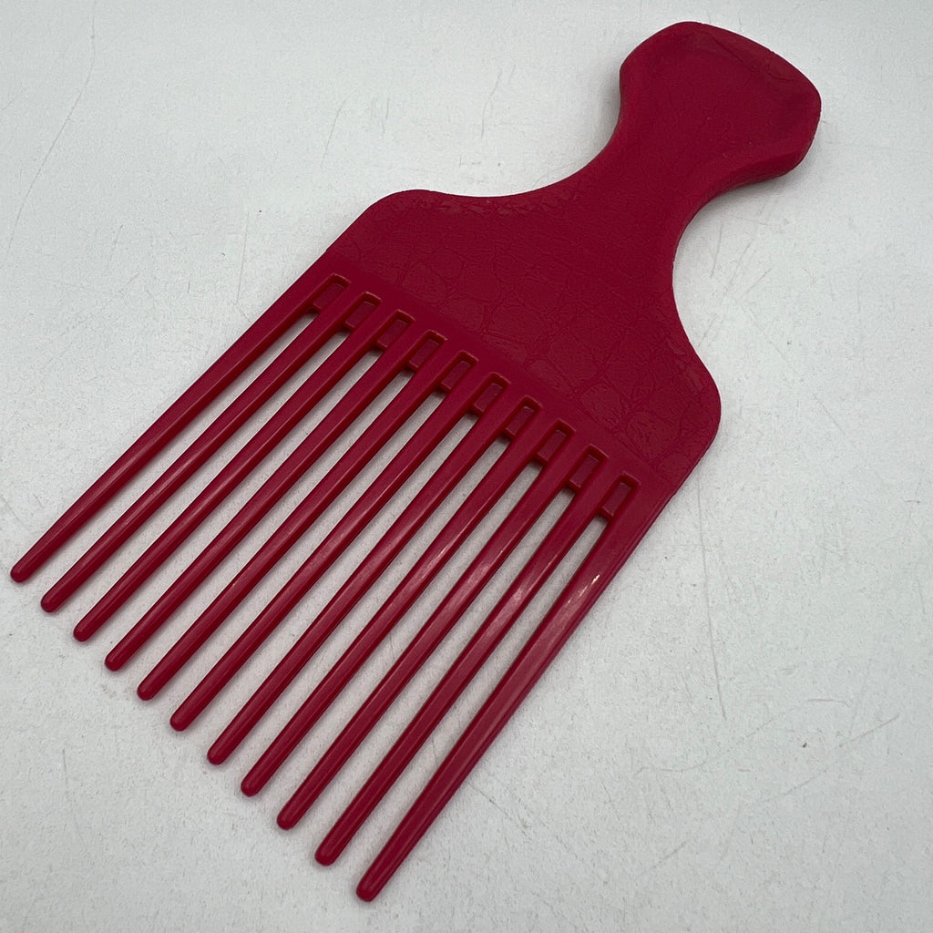 Vintage Goody Pink Croc Textured Hair Pick Comb Lift 90s 6.5” Plastic USA