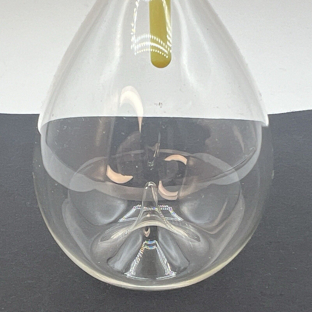 Venetian Art Glass Hand Blown Perfume Bottle Dabber Crescent Moon Colorful 5"